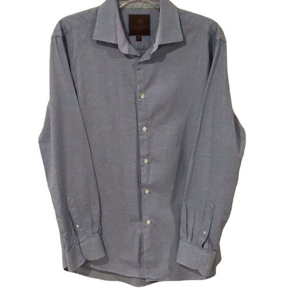 Men’s Shirt, Claiborne by John Bartlett Mens Shirt, Size L, 16 32/33, striped, m - Picture 1 of 6